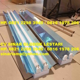 Kap Lampu TL TKO Mirror 2x36 Mirror Reflector